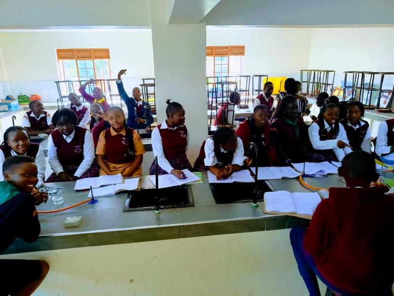 Student in Science Laboratory